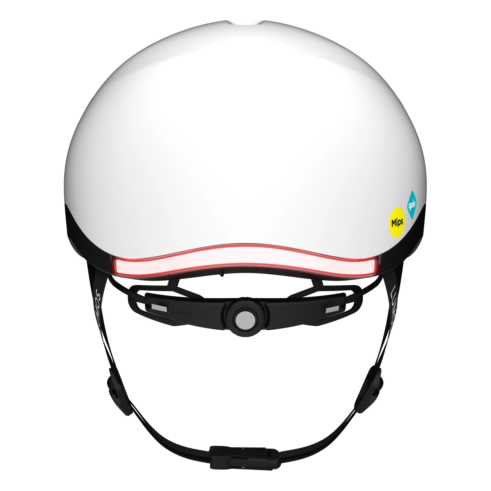 Lumos Nyxel Smart Bike Helmet — White — quin